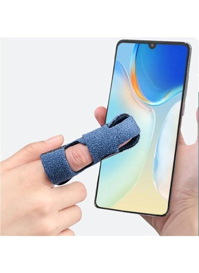 Generic - Finger Splint and Trigger Finger Brace for Arthritis Relief and Straightening, 2 Pcs Finger Support Protector Fits Index, Middle, and Ring Finger Pain - Image 1