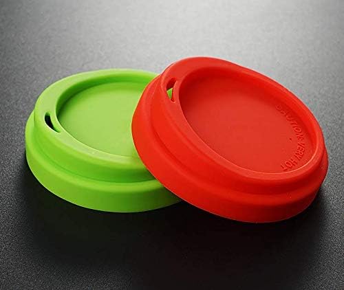 we3 Reusable Coffee Mug 350ml Double-Layer Heat-Resistant Handicraft Glass Tea/Coffee Cup sip lid for Natural Test Insulation for hot & Cold Beverages Office Cup with Silicone Cover. (Red) - Image 4