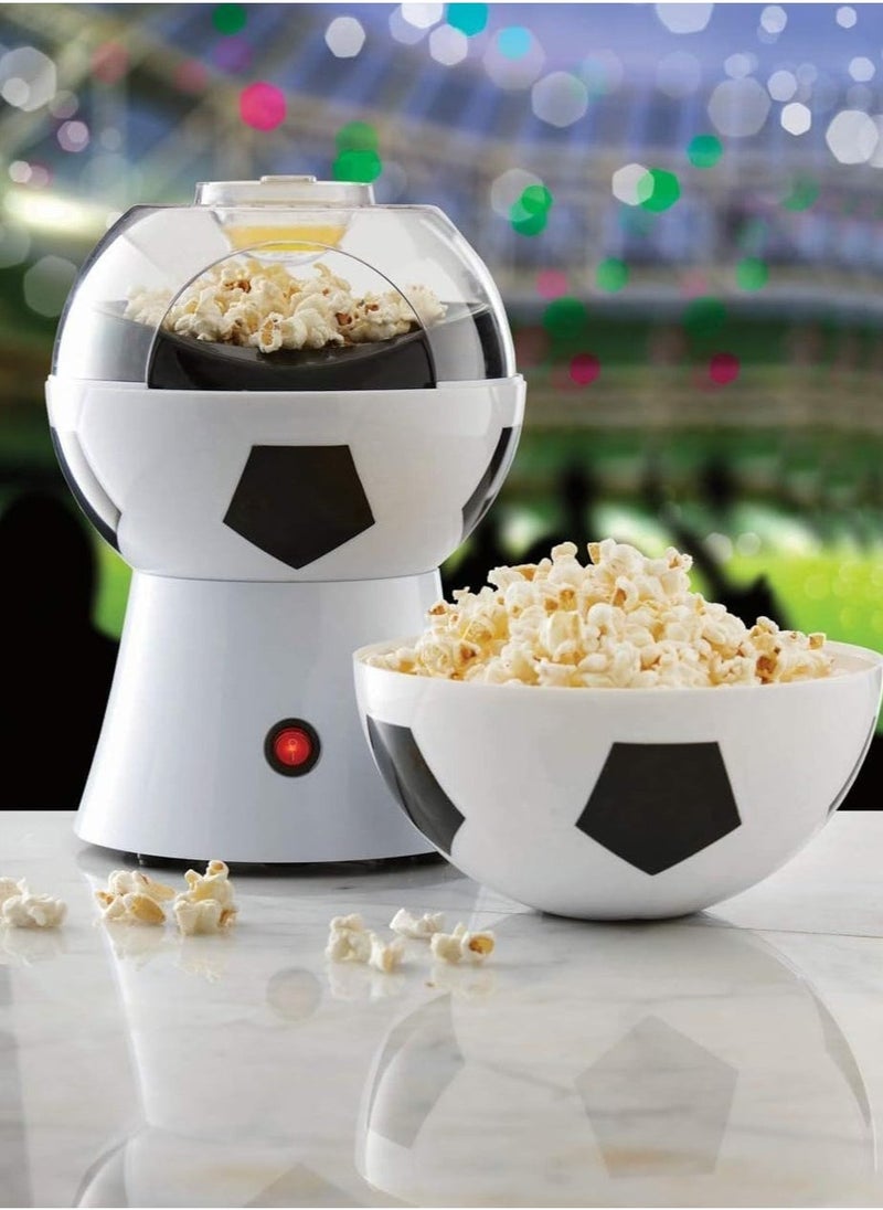 ELTRAZONE Mini Hot Air Popcorn Maker, 1200W – Fun Soccer, Basketball, Volleyball Style Popcorn Machine for Healthy Oil-Free Snacks – Ideal for Family Movie Nights, Parties, Football Games, and Events - Image 4