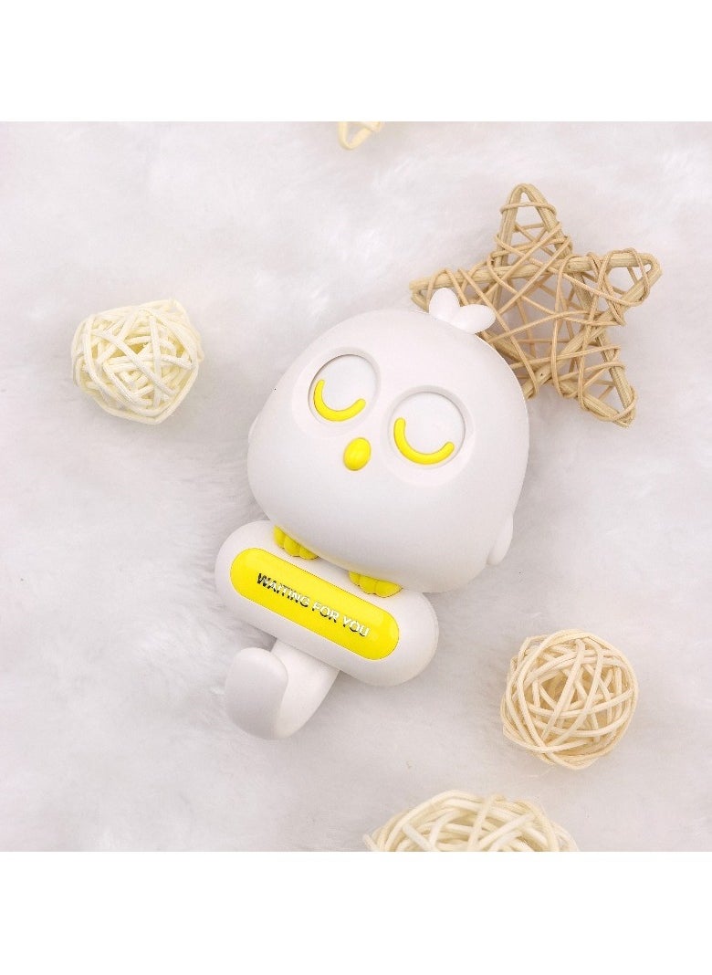 سيوسي خطافات مفاتيح Wink Bird، قطعتان من خطافات Kawaii اللاصقة المثبتة على الحائط للمناشف والقبعات وسلسلة المفاتيح والمفاتيح، باللونين الأسود والأبيض، مثالية لديكور الغرفة اللطيف والهدايا  - Image 4