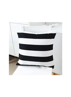 The Bros Striped Throw Pillow Covers 18 x 18, Black and White Decorative Throw Pillow Cases, Farmhouse Outdoor Patio Pillow Cases Soft Microfiber Cushion Covers for Home Sofa Couch, 2 Pack  - Image 5