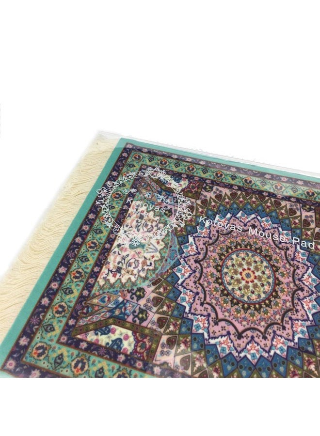 Kotoyas Persian Style Carpet Mouse Pad, Several Images (Blue Heart) - Image 5