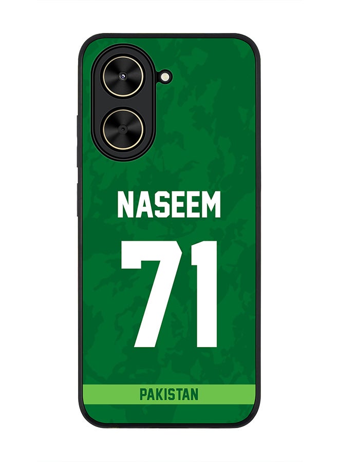 Stylizedd For Xiaomi Poco C71 / Redmi A5 4G Case,Slim fit Camera Protection, Shockproof Thin Phone cover  - Pakistan Naseem Shah, Jersey No 71