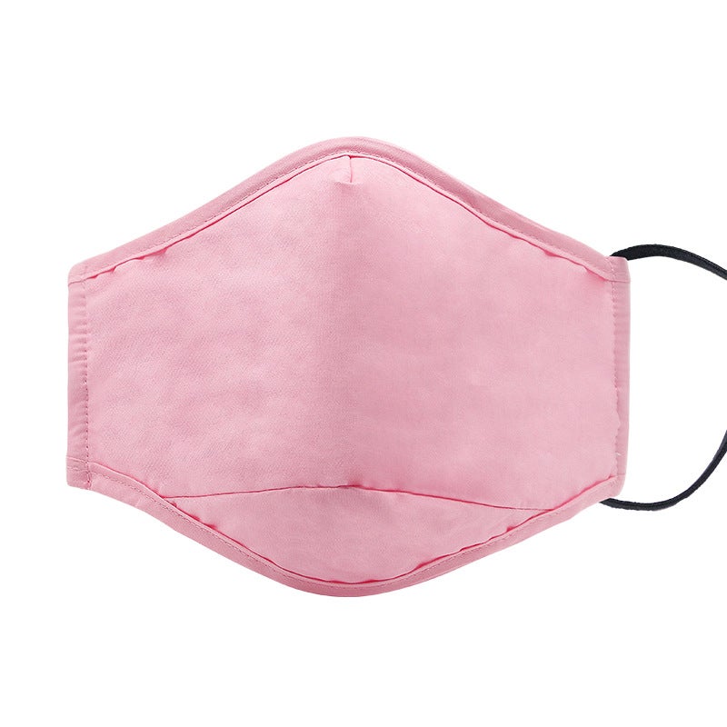 Summer Sun Protection Cotton Face Mask Pink 