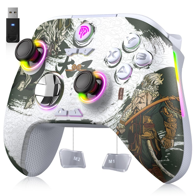 EasySMX X15 PC Controller Enhanced Wireless Bluetooth Controller with Hall JoysticksHall TriggersRGB Lighting No Stick Drift No Dead Zone Work for Windows PC Android Steam and Switch - Image 2