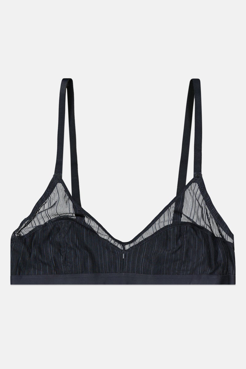 Etam Women Non Padded Lace Bra, Slate Grey - Image 1