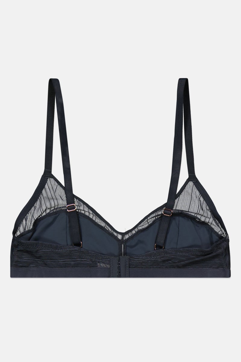 Etam Women Non Padded Lace Bra, Slate Grey - Image 2