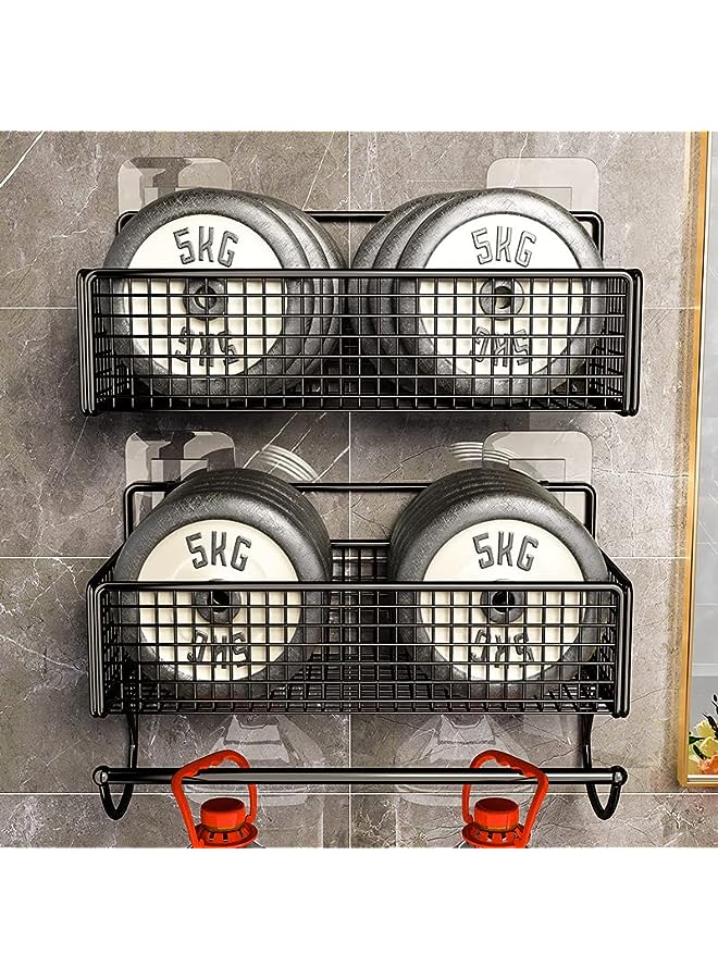 Antole Adhesive Shower Caddy, Shower Shelf, 2 Pack Bathroom Shower Organizer, Adhesive Shower Shelves with Towel Holder, No Drilling Rustproof Stainless Steel Bathroom Caddy for Shower Storage - Image 5
