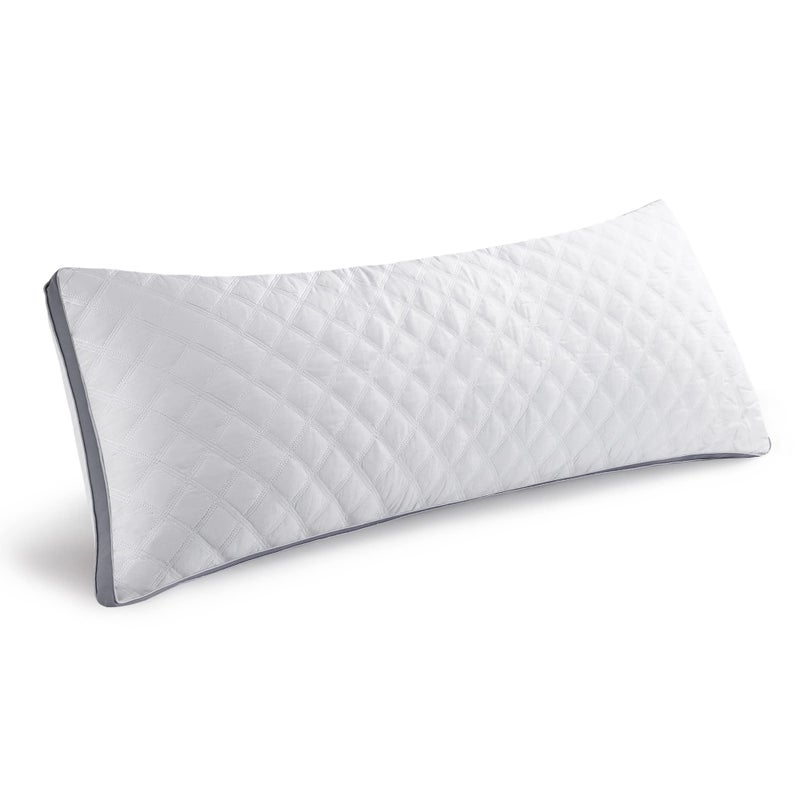 Leeden Body Pillow Premium White Firm Fluffy Long Pillow  21 x 54 Soft Plush Full Body Pillows  Adjustable Side Pillow for Sleeping