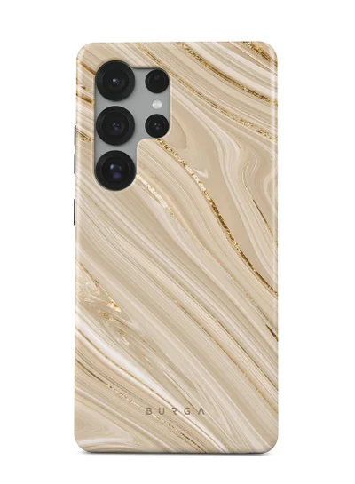 BURGA Samsung Galaxy S25 Ultra Mobile Phone Case Hybrid 2 Layer Hard Shell Silicone Protective Case, Scratch Resistant Shockproof Cover,Full Glam