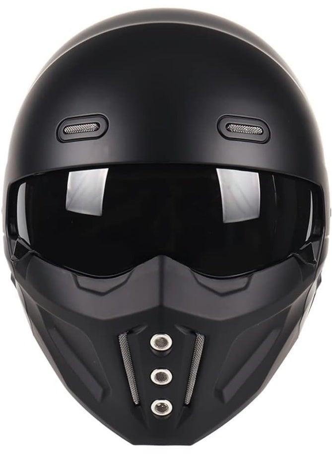 Unisex-Adult Modular Motorcycle Helmet, Open Face/Full Face Design, DOT Approved - Image 1