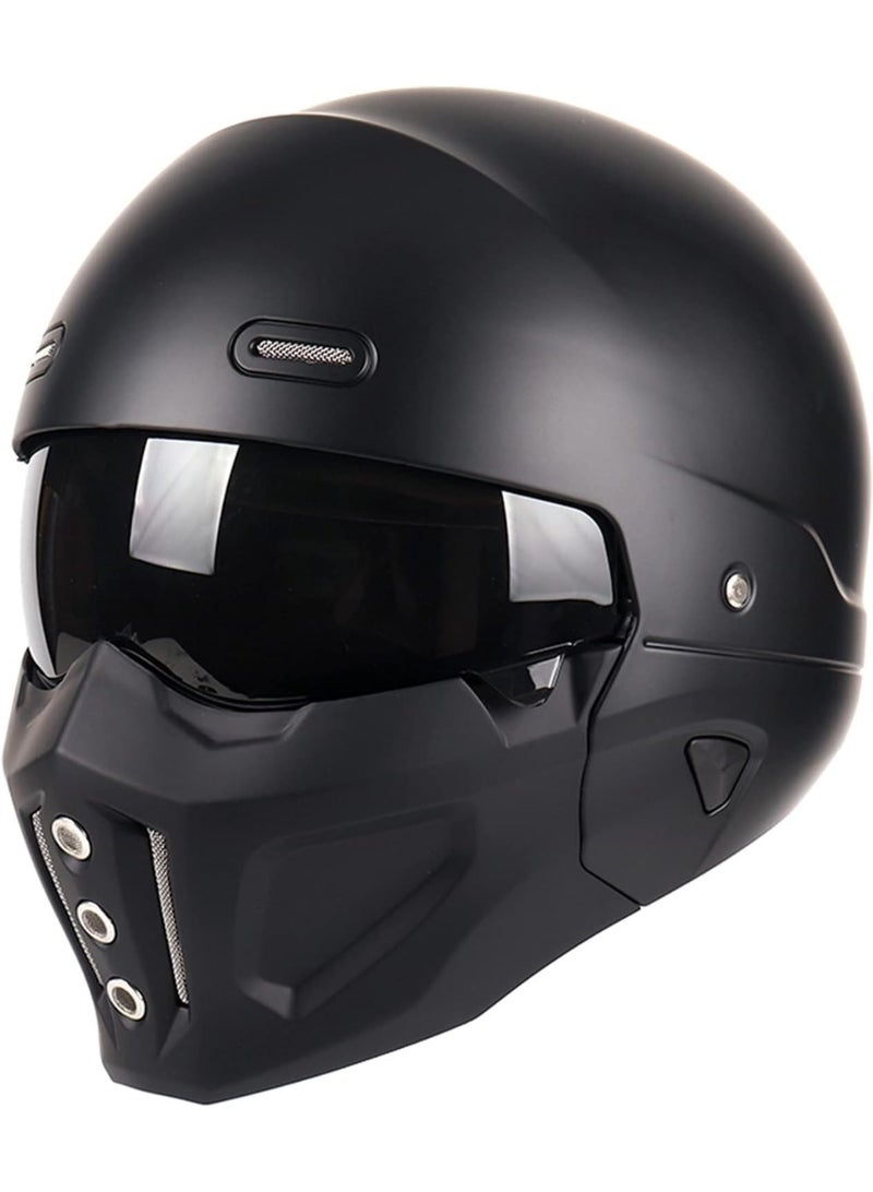 Unisex-Adult Modular Motorcycle Helmet, Open Face/Full Face Design, DOT Approved - Image 5