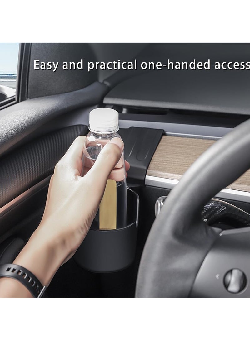 Excefore حامل أكواب وحدة التحكم المركزية، حامل أكواب مثبت على لوحة القيادة للطراز y Model 3، الملحقات الداخلية لوحدة التحكم المركزية 2023 2022 2021 - Image 5