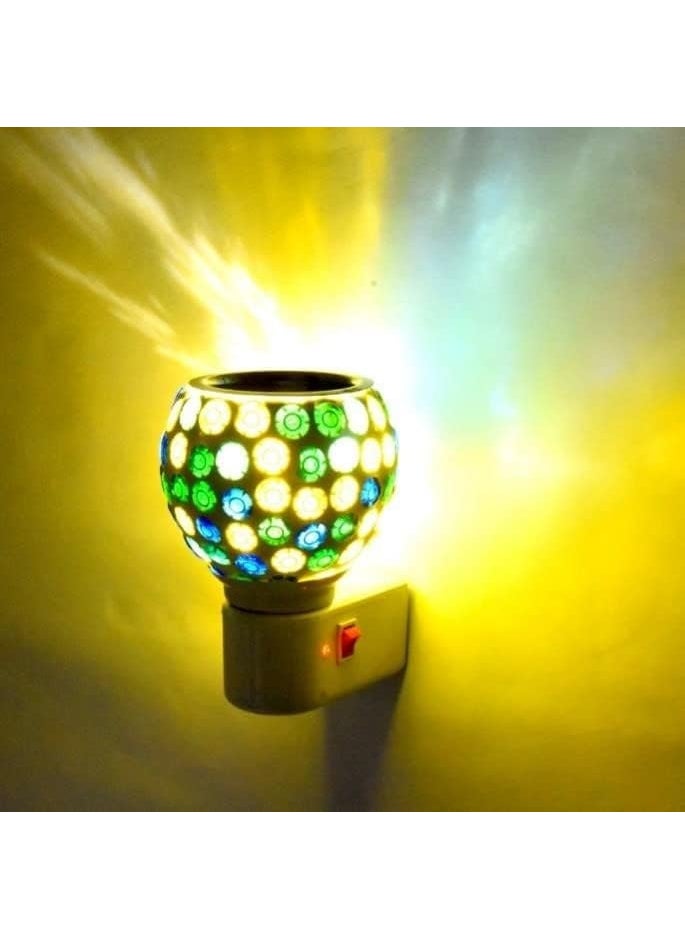 Shree Ashapura Textiles ASHAPURA Creation Kapur Dani Electrical Camphor DiffuserHome Fragrance Aroma Glass Kapoor Dani Essential Oil Diffuser Burner Night Lamp2059  - Image 5