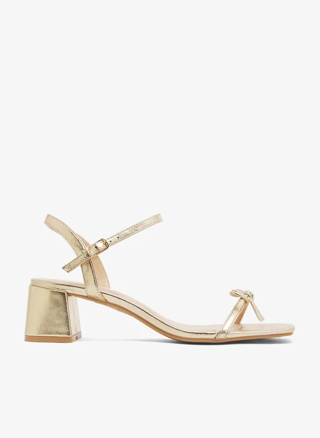GLAMOROUS Low Block Heeled Sandals