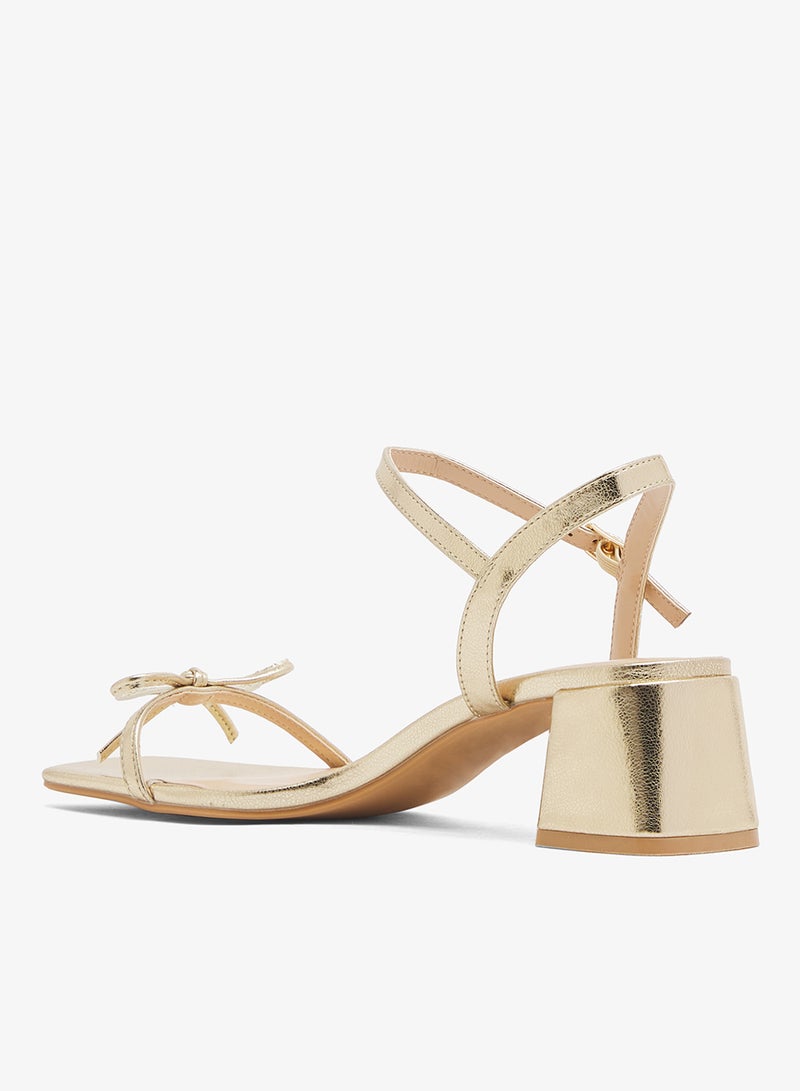 GLAMOROUS Low Block Heeled Sandals - Image 3
