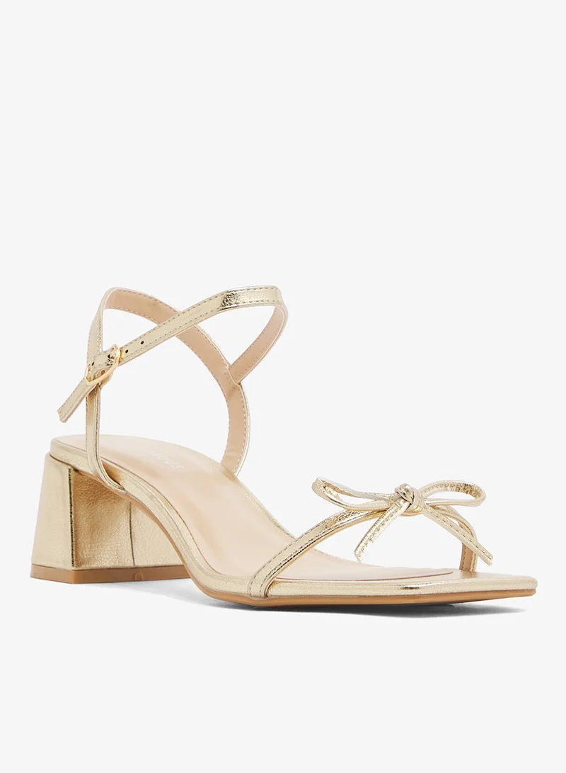 GLAMOROUS Low Block Heeled Sandals