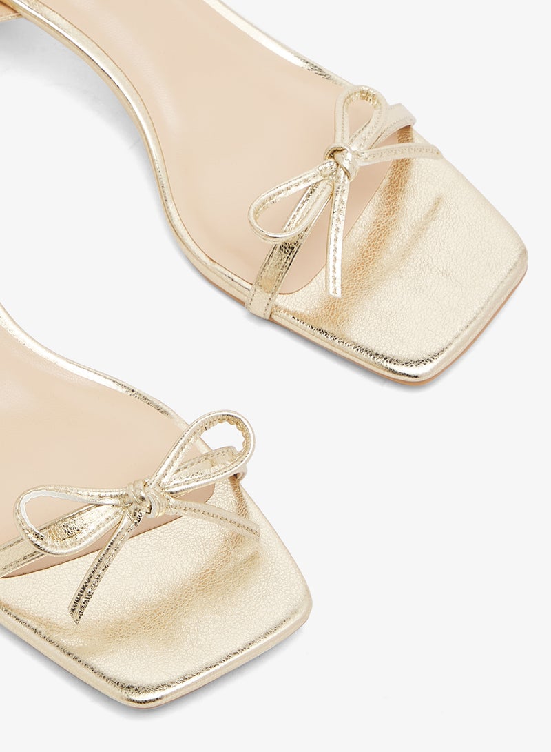 GLAMOROUS Low Block Heeled Sandals - Image 4