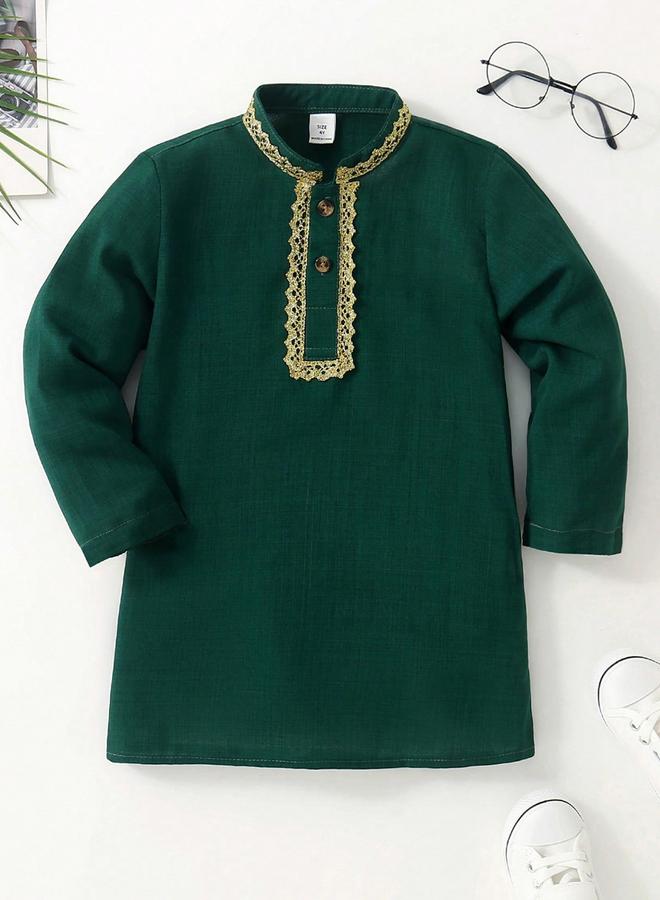 تايك تو قميص بتفاصيل أزرار للإغلاق - Image 1