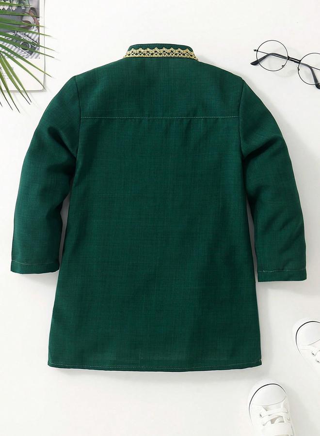 تايك تو قميص بتفاصيل أزرار للإغلاق - Image 2