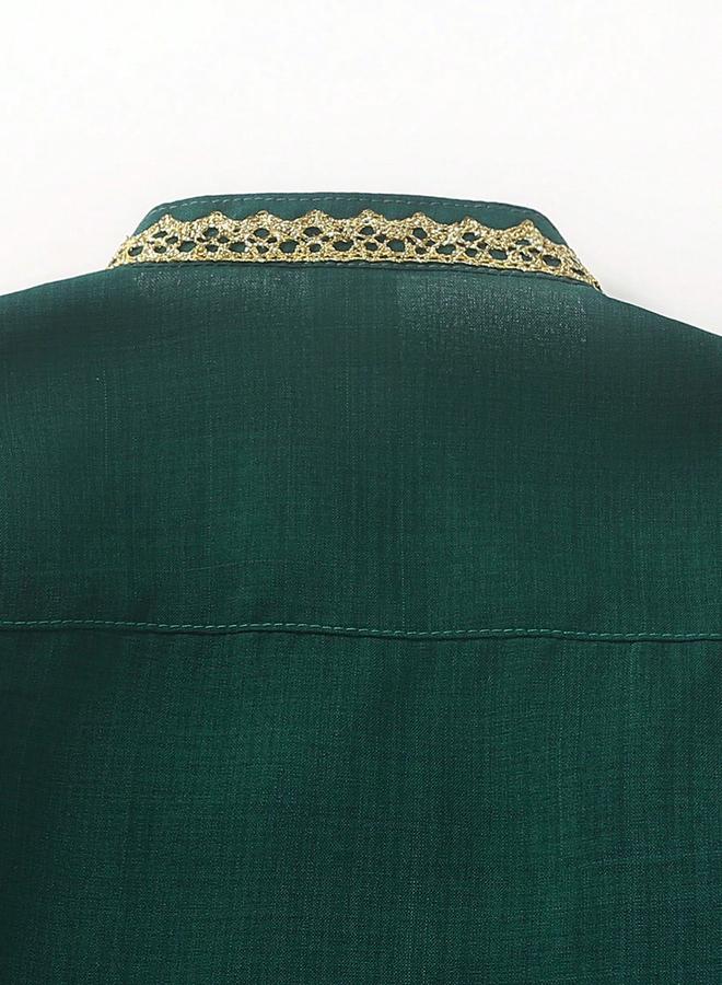 تايك تو قميص بتفاصيل أزرار للإغلاق - Image 4