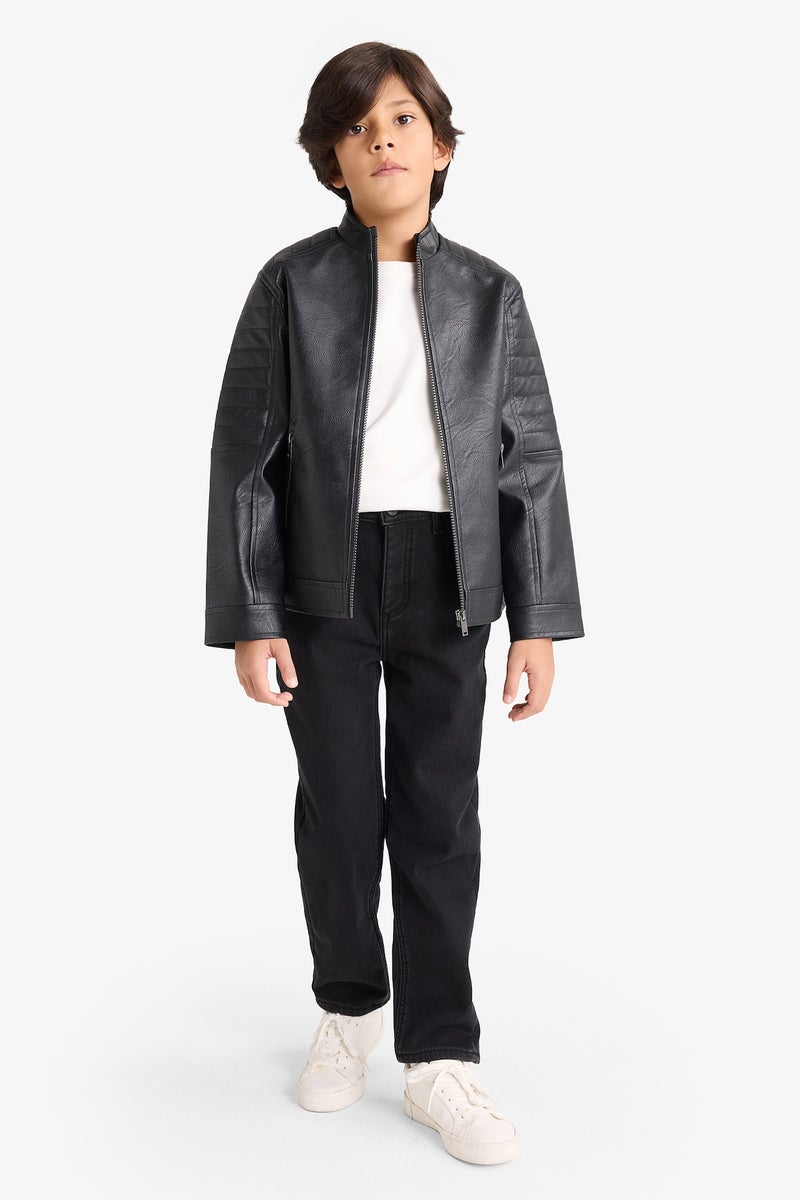 DeFacto Boy Waterproof Mandarin Collar Jacket - Image 2