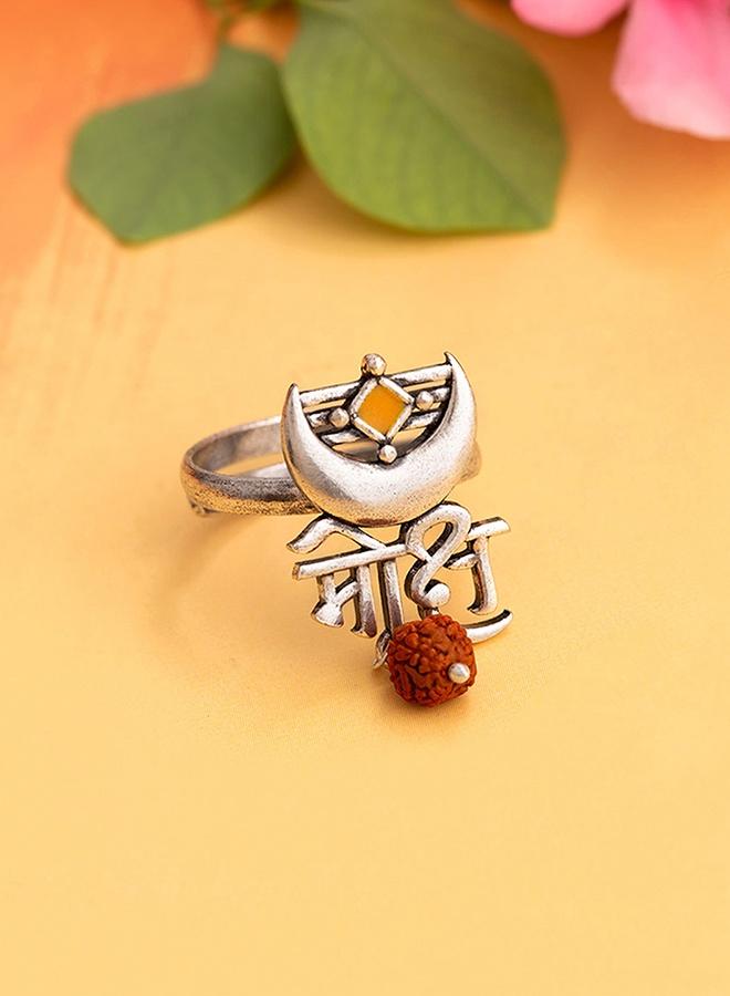 VOYLLA Aham Brahmasmi Moksh Inscription Ring - Image 1