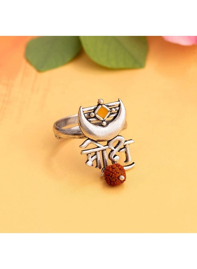 VOYLLA Aham Brahmasmi Moksh Inscription Ring - Image 5