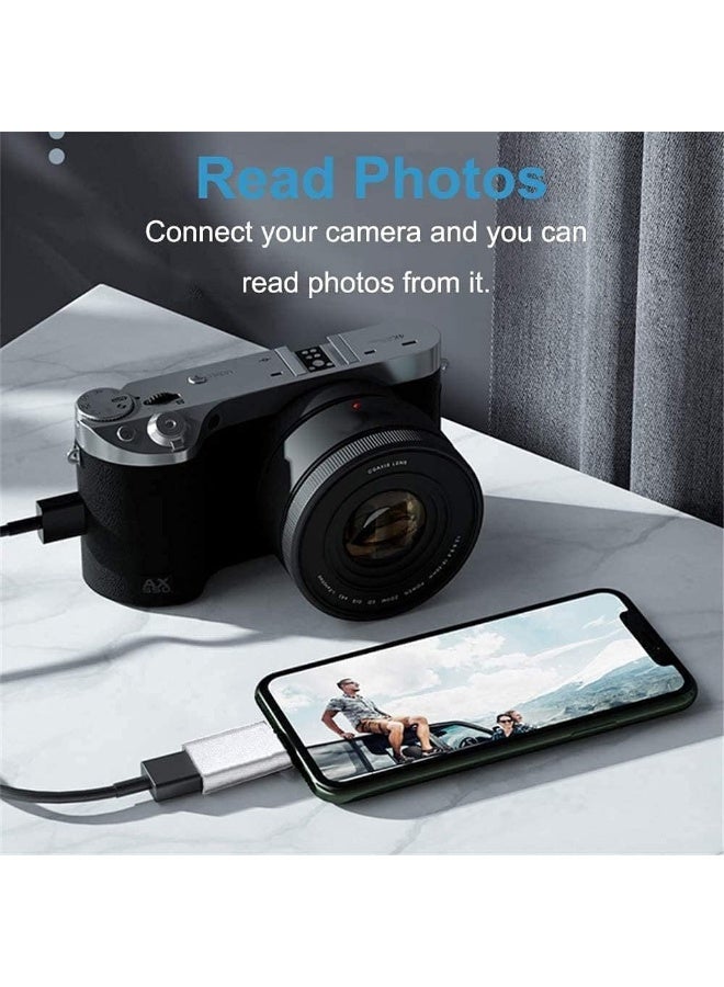 محول USB OTG معتمد من Aple MFi للآيفون/الآيباد - لتوصيل محركات أقراص فلاش USB ولوحات المفاتيح والفئران - Image 2