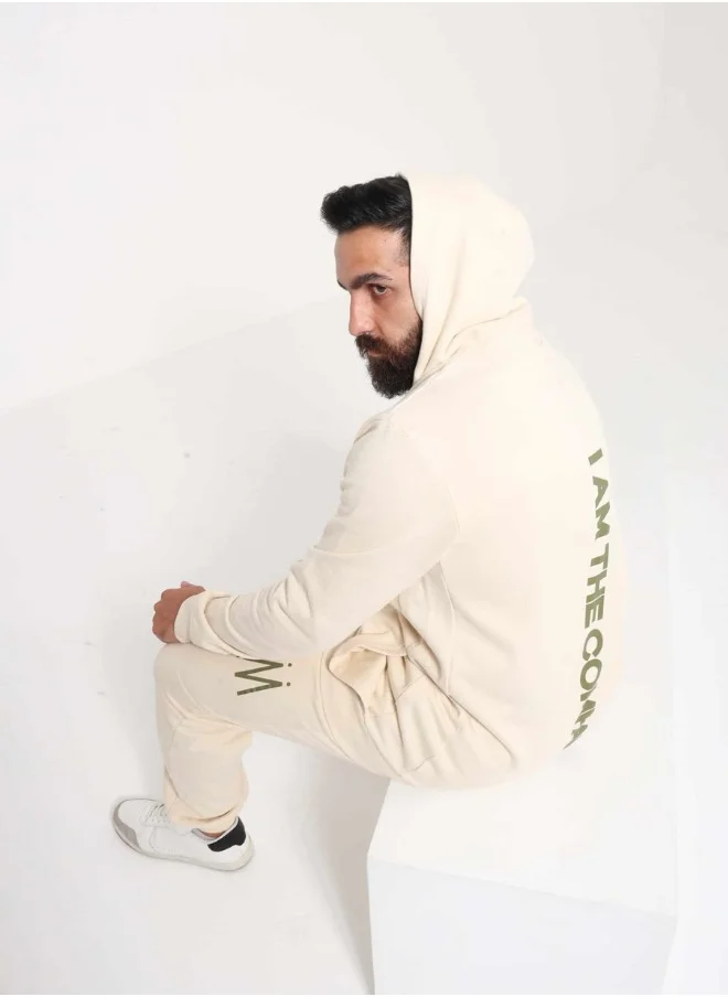I Am The Company UNISEX SWEATPANTS - BEIGE & OLIVE