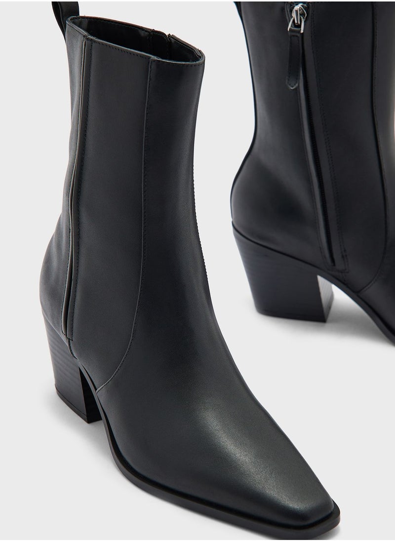 MANGO - Strechy Ankle Boots - Image 1
