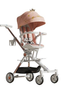 Beauenty 4 Wheels Baby Stroller Lightweight Quick One Hand Fold With Top Tray  - Image 1