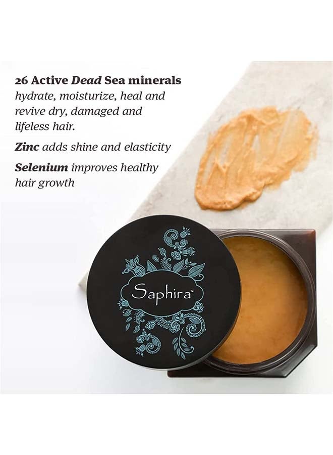 Saphira قناع الطين المعدني للشعر، علاج عميق للشعر الجاف والتالف والمبيض والمصبوغ، 250 مل - Image 2