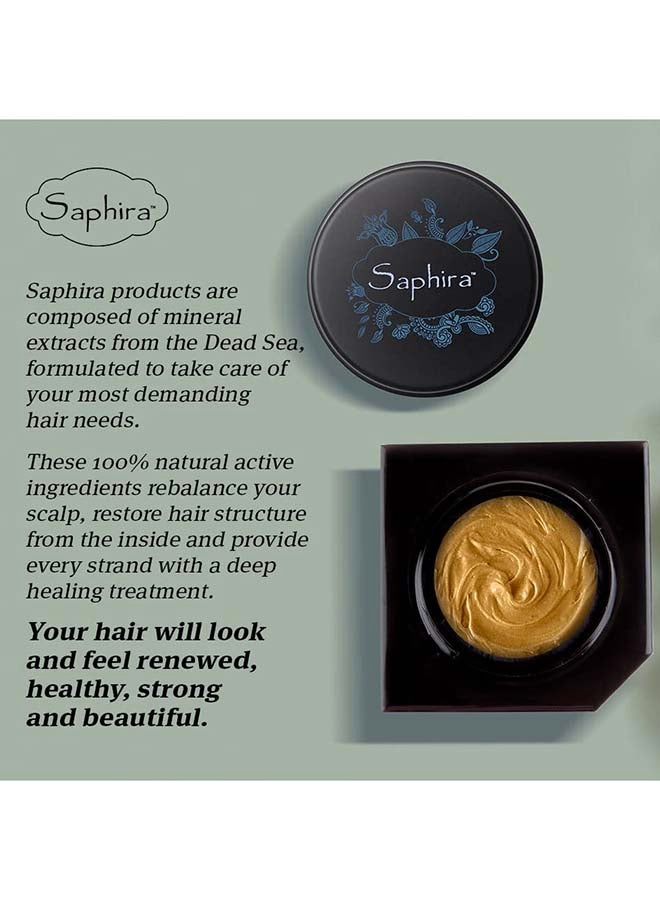 Saphira قناع الطين المعدني للشعر، علاج عميق للشعر الجاف والتالف والمبيض والمصبوغ، 250 مل - Image 3
