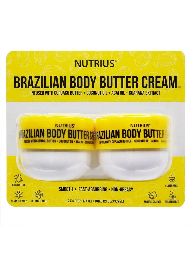 nutrius ; Brazilian Body Butter Cream 2Pack ; Smooth Fastabsorbing Nongreasy ; Infused With Cupuacu Butter - Image 3