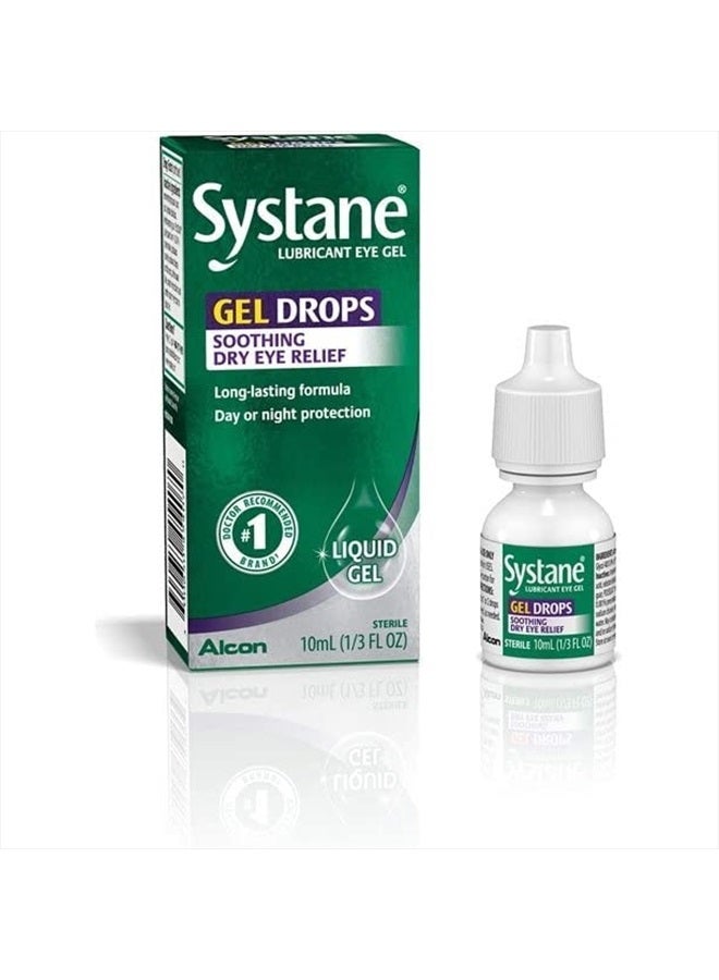 Systane Lubricant Eye Gel Drops 10 ml, 2 Count  - Image 1