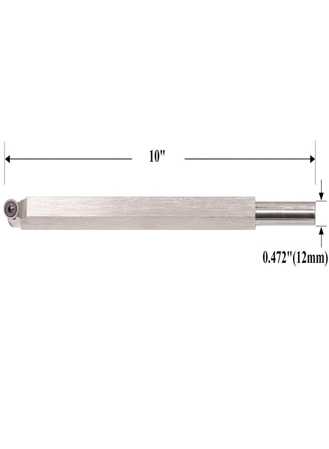 Asieg Tool Finisher Wood Turning Tool Carbide Tipped Lathe Chisel Tool Bar With Ci5 8.9mm Round Carbide Insert Cutter and Copper Hoop for Wood Hobbyist or DIY or Carpenter,Handle not Include - Image 2