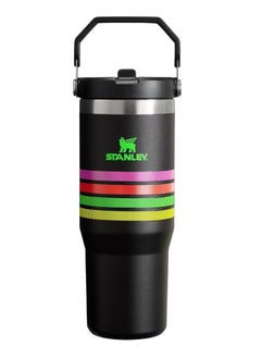 Stanley Stanley IceFlow 30oz Stainless Steel Tumbler with Leak-Resistant Flip Straw - Vacuum Insulated Water Bottle for Home, Office, or Car, Keeps Drinks Cold for 12 Hours or Iced for 2 Days, Neon Multi  - Image 1