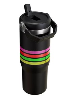 Stanley Stanley IceFlow 30oz Stainless Steel Tumbler with Leak-Resistant Flip Straw - Vacuum Insulated Water Bottle for Home, Office, or Car, Keeps Drinks Cold for 12 Hours or Iced for 2 Days, Neon Multi  - Image 4