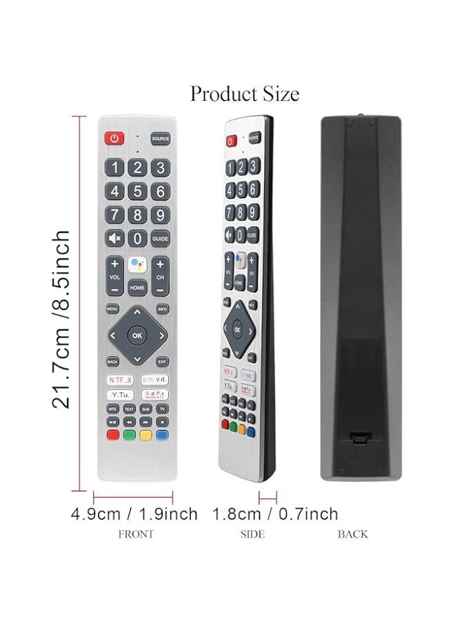 HuHa - YiBiChin New Voice Remote Control SHWRMC0133 Compatible with Sharp Aquos UHD TVs 40BL2EA 40BL3EA 40BL4EA 40BL5EA 50BL2EA 50BL3EA 50BL4EA 50BL5EA 55BL2EA 55BL3EA 55BL5EA 65BL2EA 65BL3EA 65BL4EA 65BL5EA - Image 1