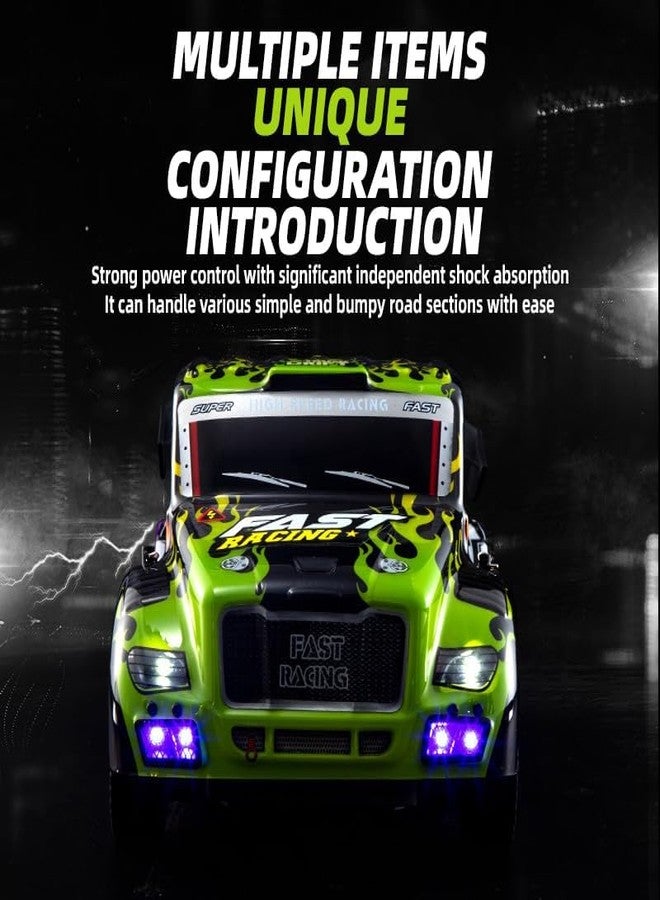 Black Foru RC Drift Car 1/16 Stepless Speed Change Spring Shock Absorption 2.4G Anti Interference Remote Control Drift Car Toy - Image 2