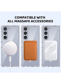Case Up Premium Clear MagSafe Case For Z Fold 5 [Compatible with MagSafe] Anti-Yellowing Slim Transparent Phone Case Protective Magnetic Cover for Z Fold 5 7.6 Inch 2023  - Image 5