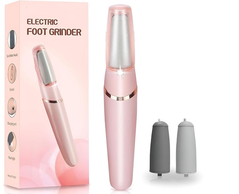 Feelon Callus Remover for Feet – Rechargeable Pedicure Tool with Foot Filer & Scrubber Kit – Removes Dry, Hard & Dead Skin – Smooth Pedicure Wand – Professional Foot Care Machine for Silky Soft Feet - Image 1