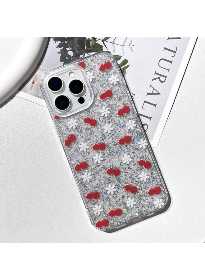 NIBEMINENT Cherry Blossoms Protective TPU Case Cover For iPhone 14 Pro Max Clear - Image 1