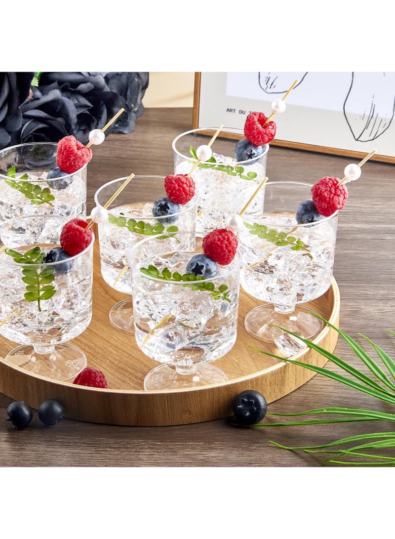Sweet seven 50 قطعة من أكواب الحلوى الصغيرة بحجم 5 أونصة مع ملاعق - أكواب بلاستيكية أنيقة للمقبلات والموس والحلويات - أكواب تقديم للحفلات - Image 2