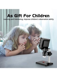 ماركة غير محددة ميكروسكوب رقمي LCD، 4.3 بوصة 1080P 10 ميغابيكسل، تكبير 1-1000X عدسة مكبرة لاسلكية USB كاميرا ميكروسكوب استيريو، كاميرا 10 ميغابيكسل مسجل فيديو بشاشة HD  - Image 3