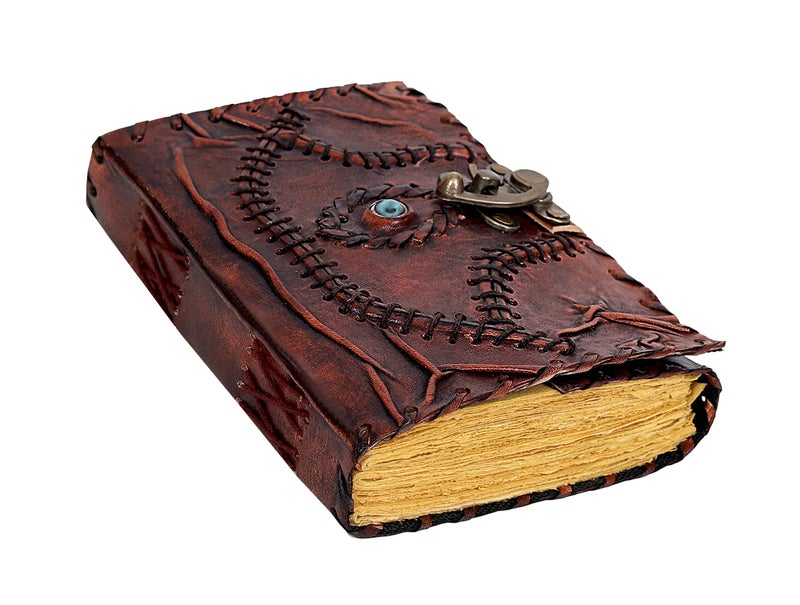 cuero Hocus Pocus Book of Spells Hocus Pocus Spell book Prop Gifts Halloween Decorations Decor Leather Journal Writing Book Of shadow Best Christmas Gifts For Men And Women - Image 1