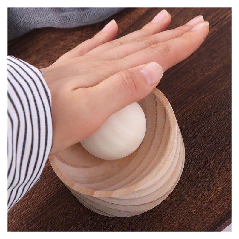 Wooden Dumpling Maker Manual Dough Press Non Stick Surface Easy Clean Home Kitchen - Image 4