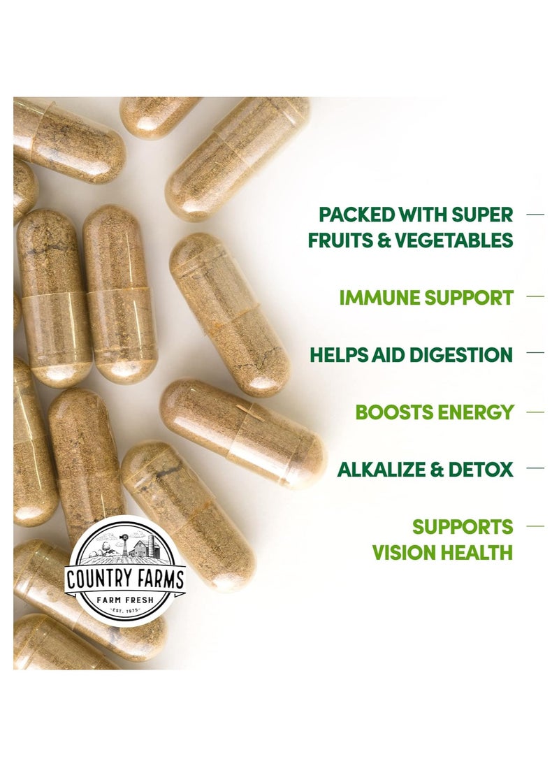 COUNTRY FARMS - Super Fruits & Veggies 60 Capsules - Image 1