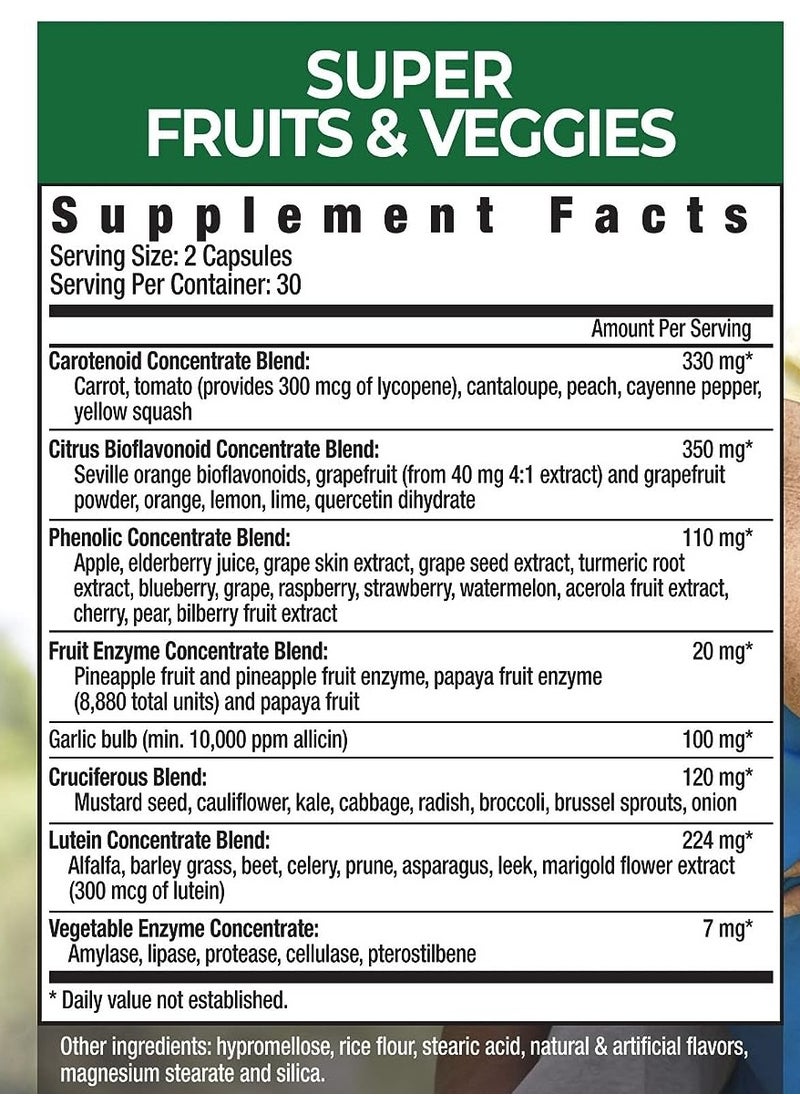 COUNTRY FARMS - Super Fruits & Veggies 60 Capsules - Image 1